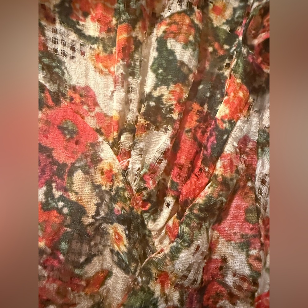 $1000 Isabel Marant Red Floral Short Cocktail Sun Dress - Picture 3 of 7